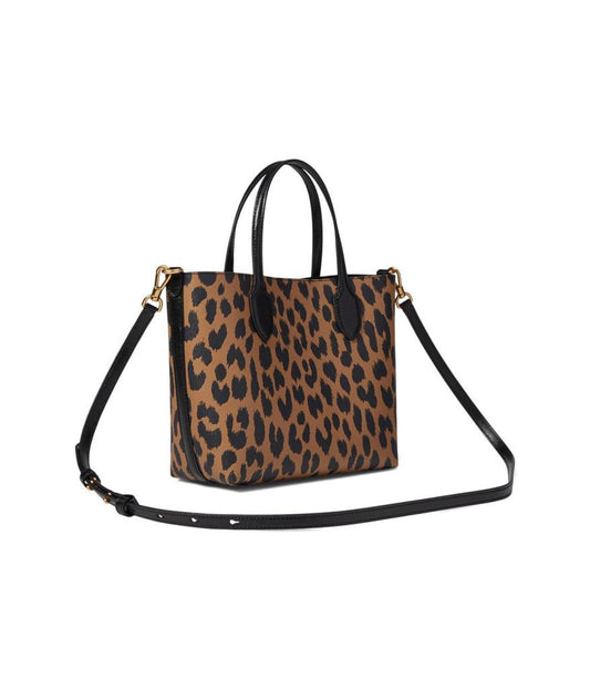 Bleecker Modern Leopard Printed PVC Medium Crossbody Tote