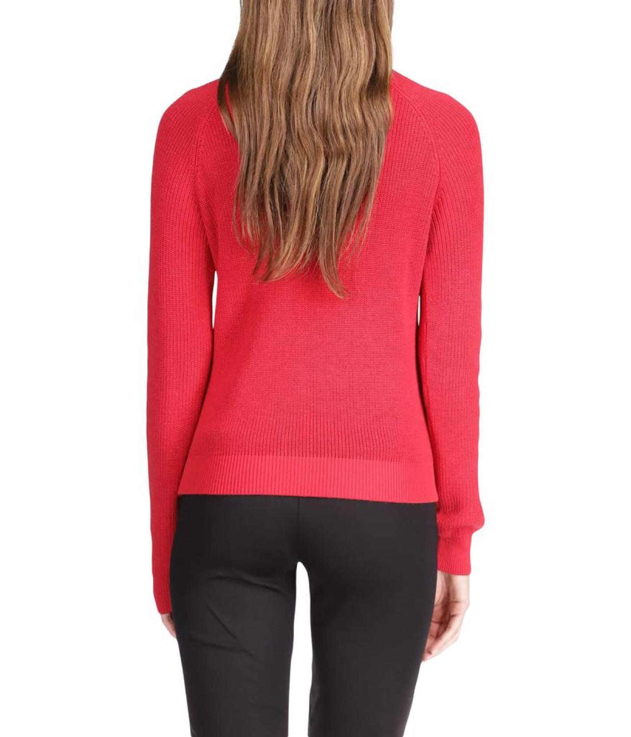 Crop Shaker Zip Sweater