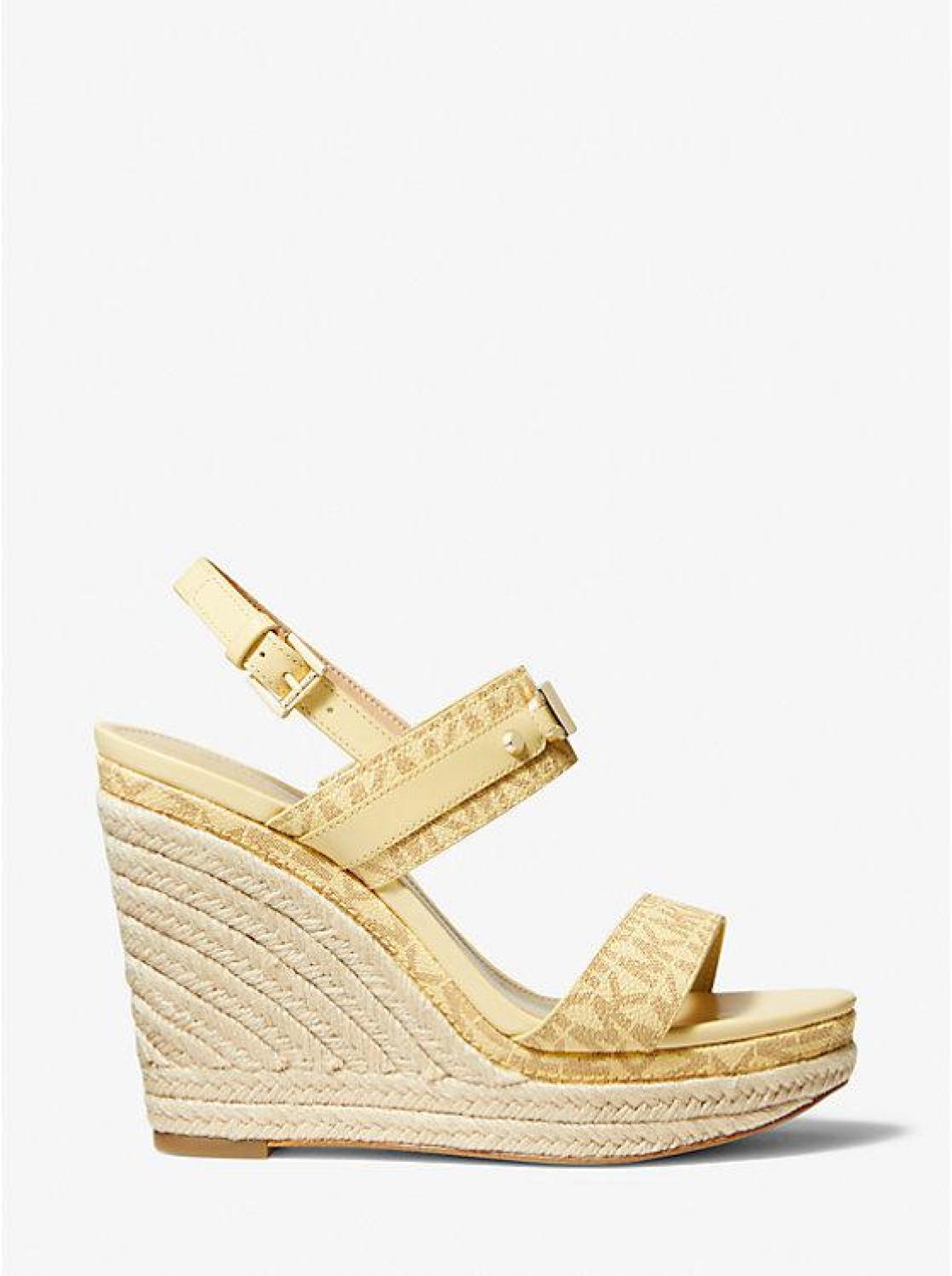 Farrah Signature Logo Wedge Sandal