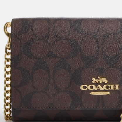 Coach Outlet Flap Crossbody In Signature Canvas