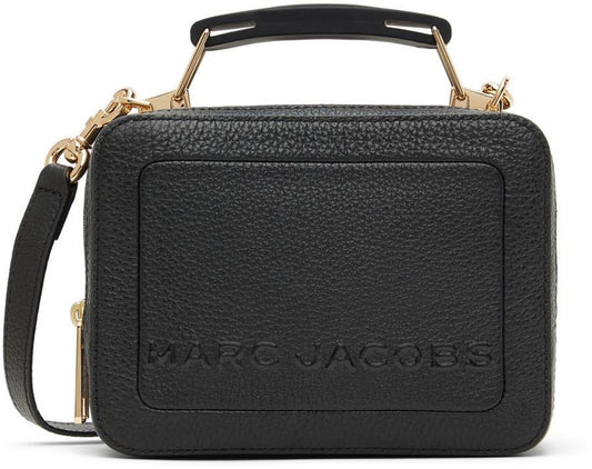 Black Mini 'The Textured Box' Bag