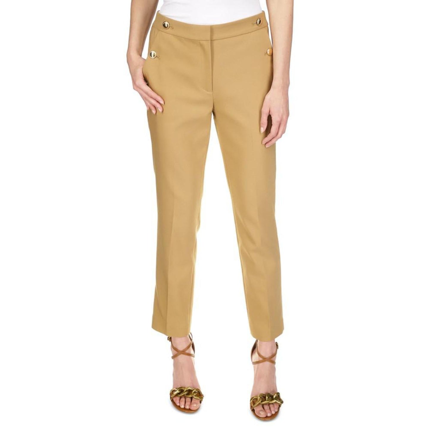 Petite Cropped Sailor Pants