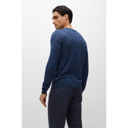 Slim-fit sweater in virgin wool