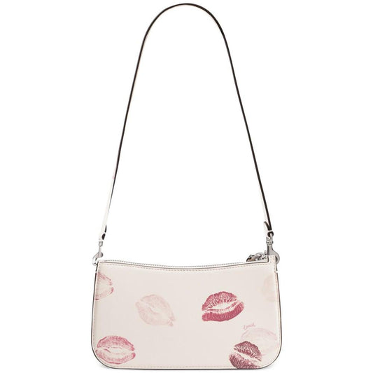 Penn Lip-Print Leather Shoulder Bag