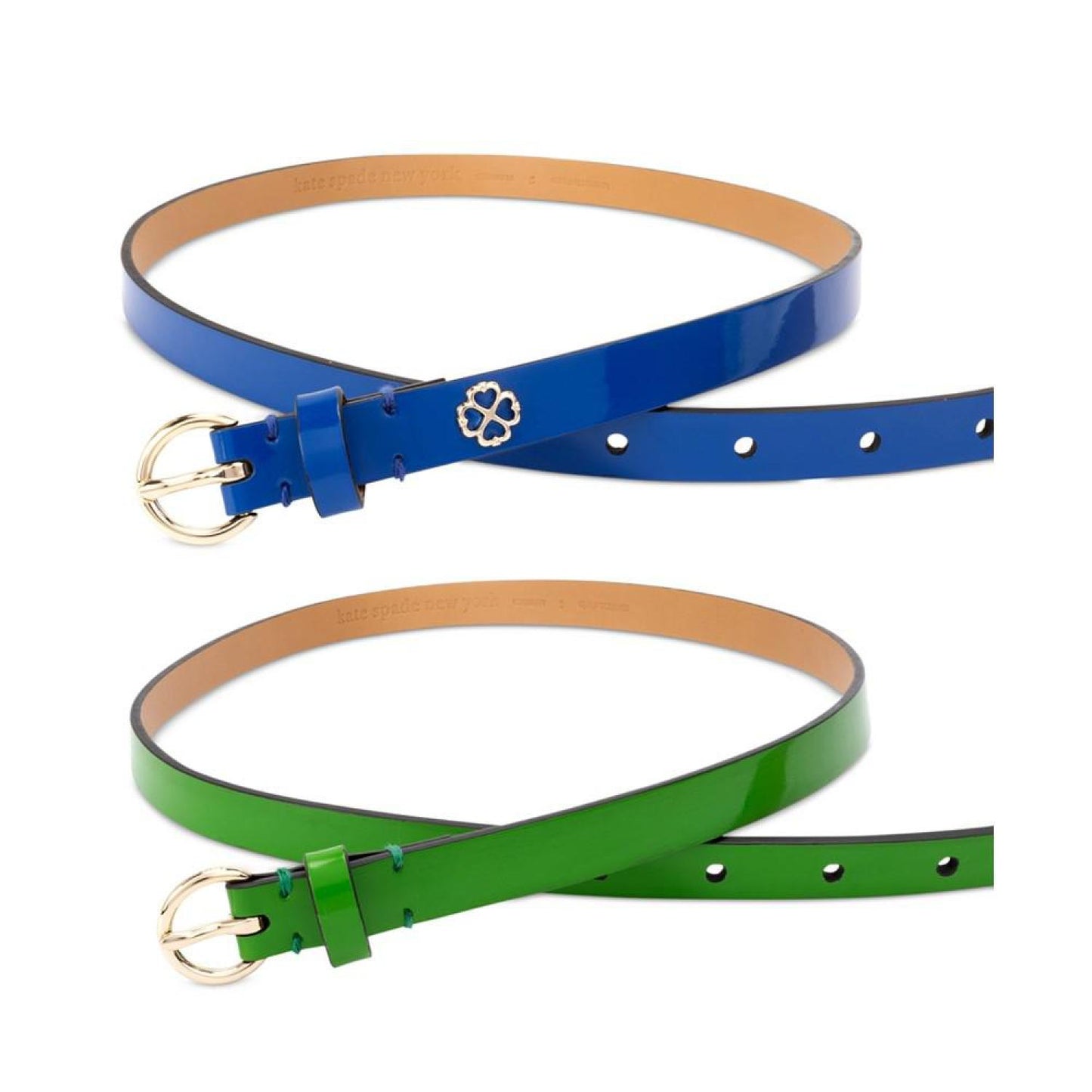 Women's 2-Pc. Patent Leather Belts