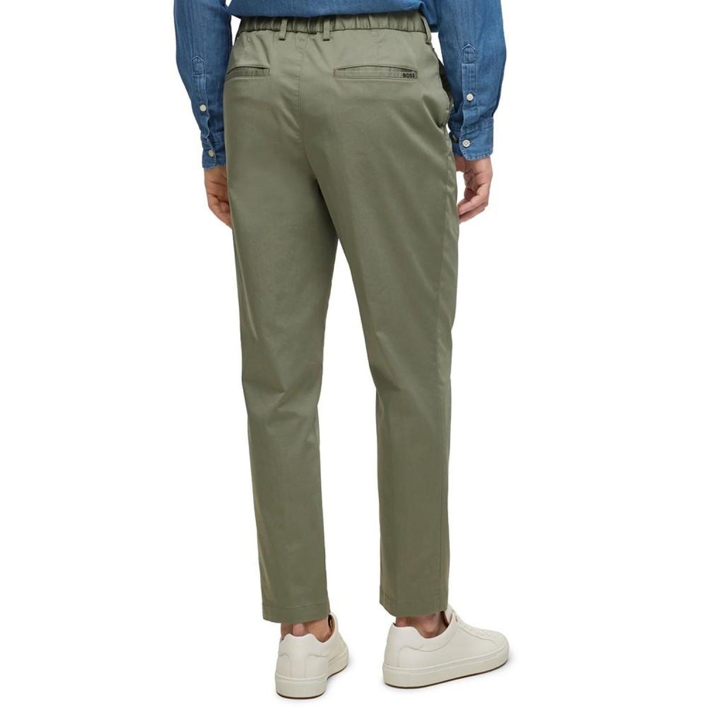 Men's Relaxed-Fit Crease-Resistant Cotton Blend Trousers