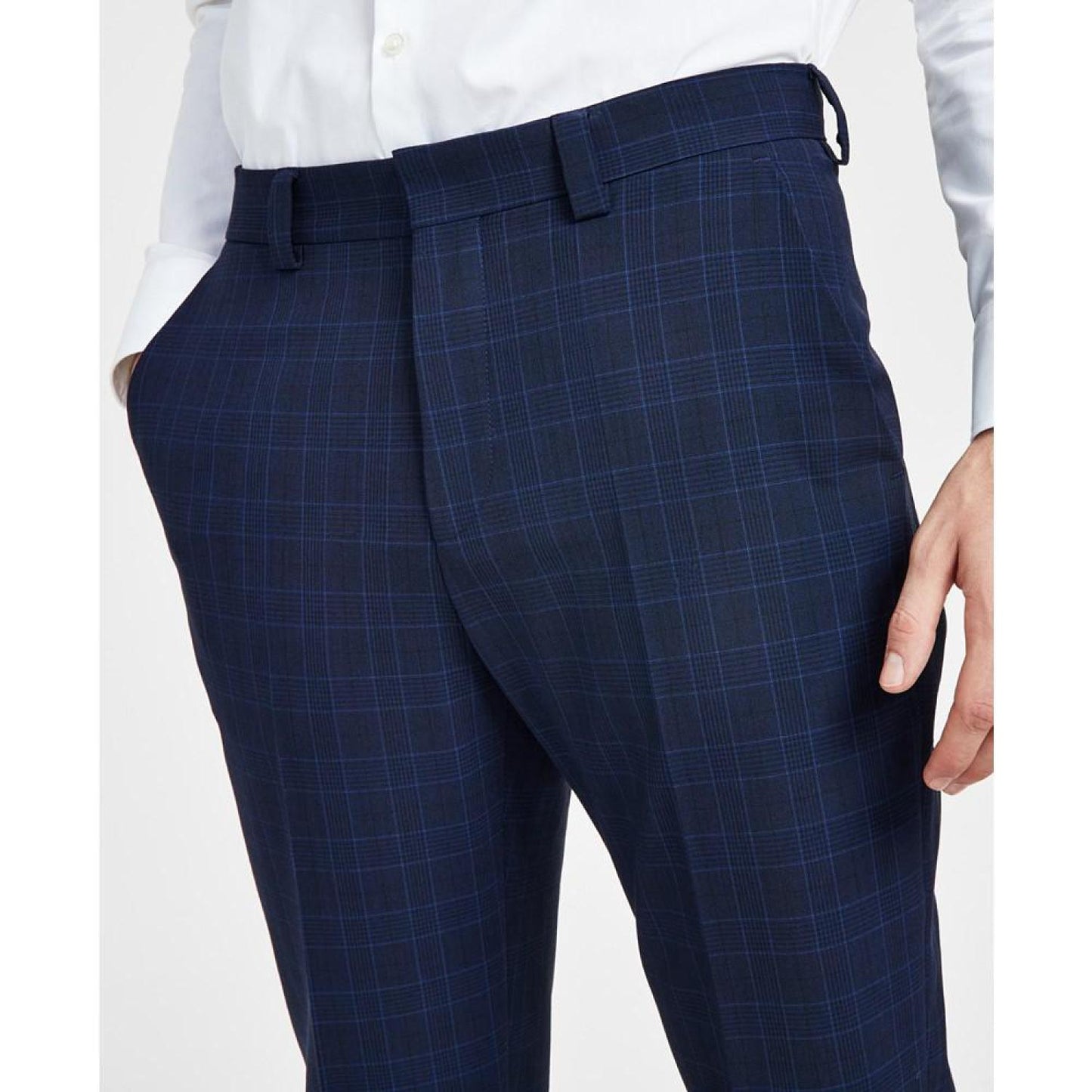 Men's Modern-Fit Wool Suit Pants