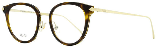 Fendi Women's Oval Eyeglasses FF0166 V4Z Gold/Havana 48mm