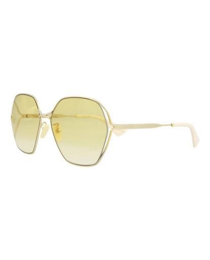 Round-Frame Metal Sunglasses