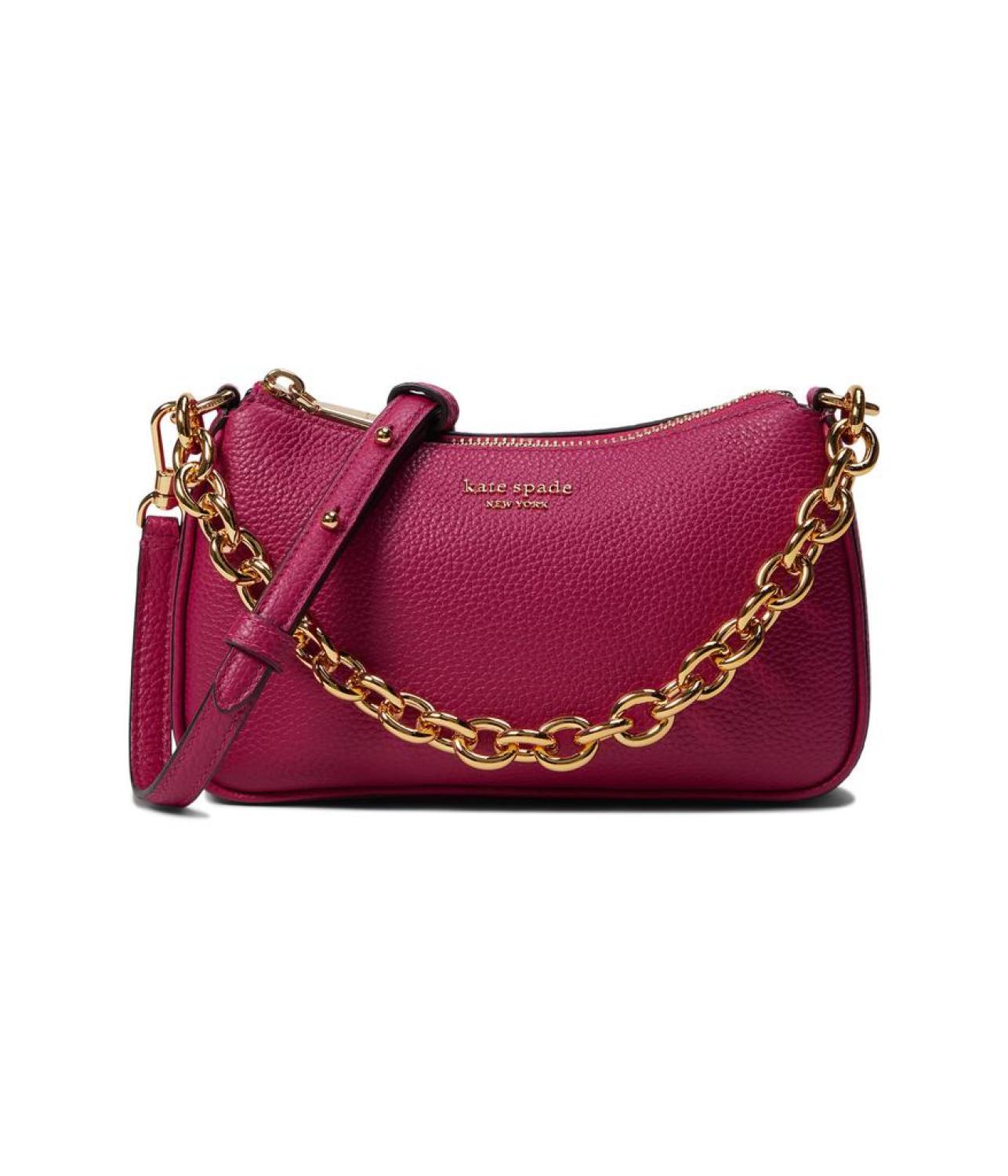 Jolie Pebbled Leather Small Convertible Crossbody