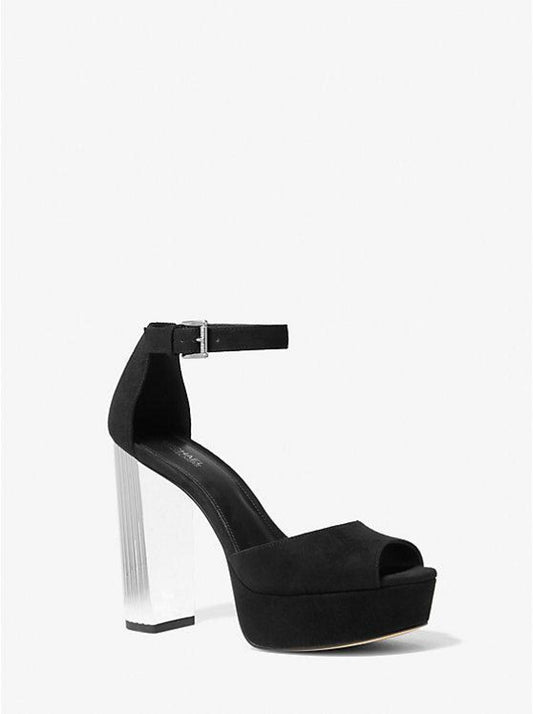 Porter Suede Platform Peep-Toe Pump