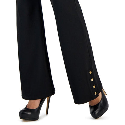 Petite High-Rise Pull-On Flare-Leg Pants