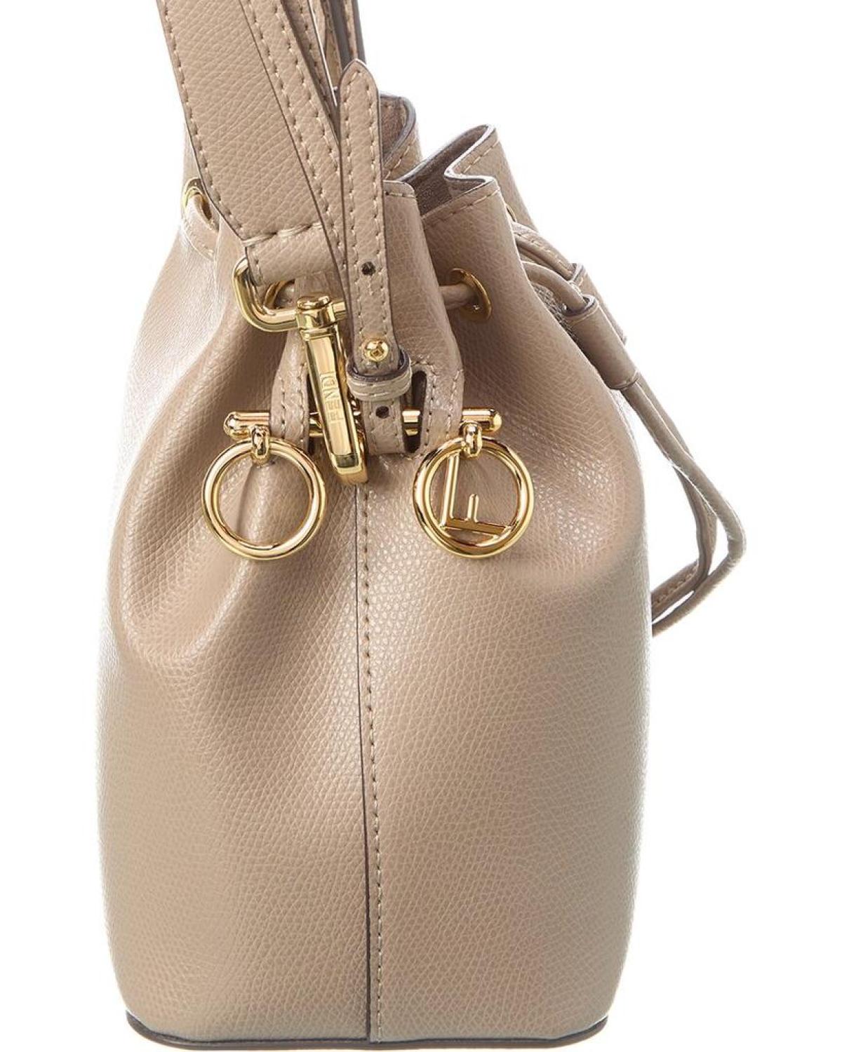 FENDI Mon Tresor Mini Leather Bucket Bag