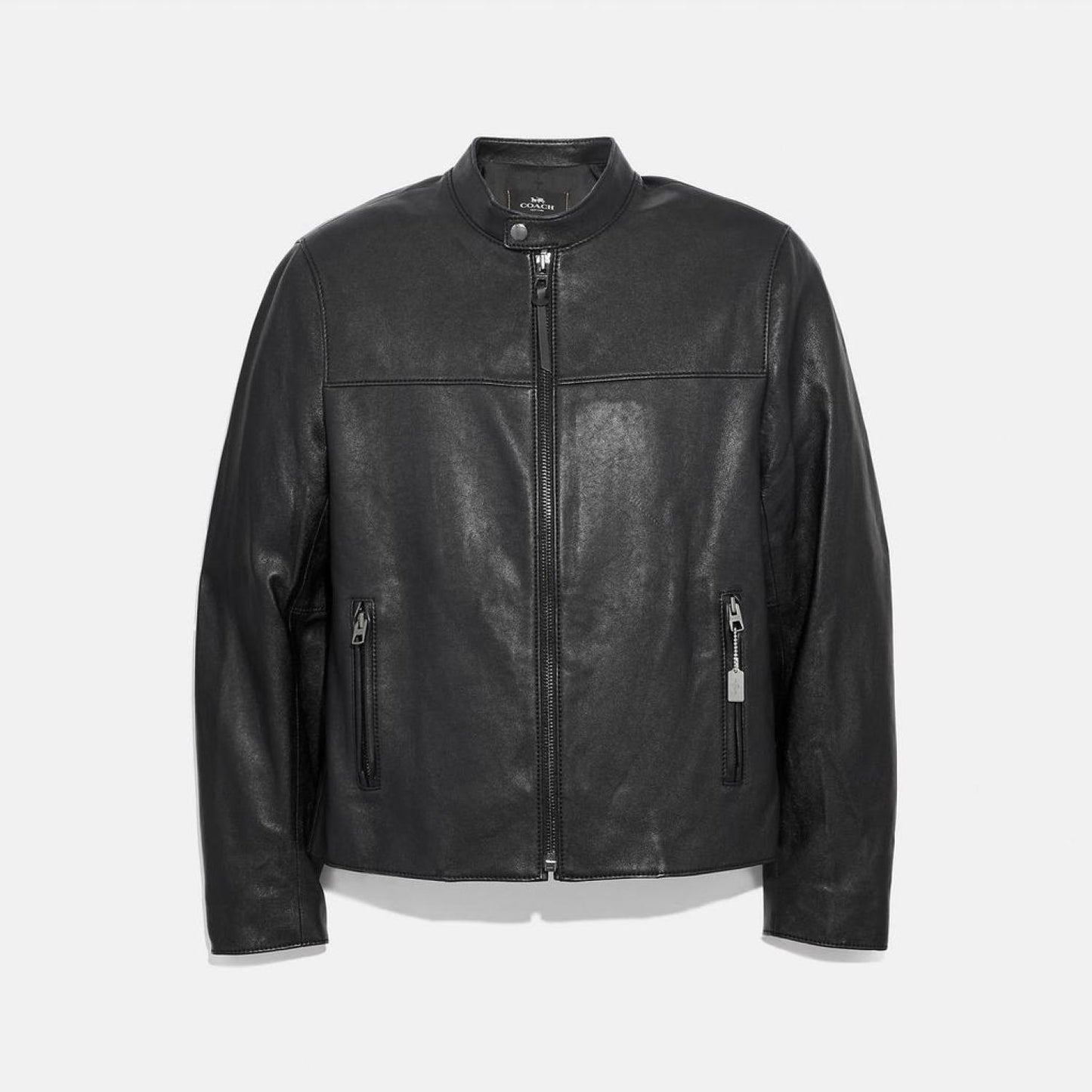 Coach Outlet Leather Racer Jacket