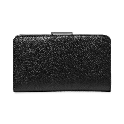 Charm Medium Tab Pocket Leather Bifold Wallet