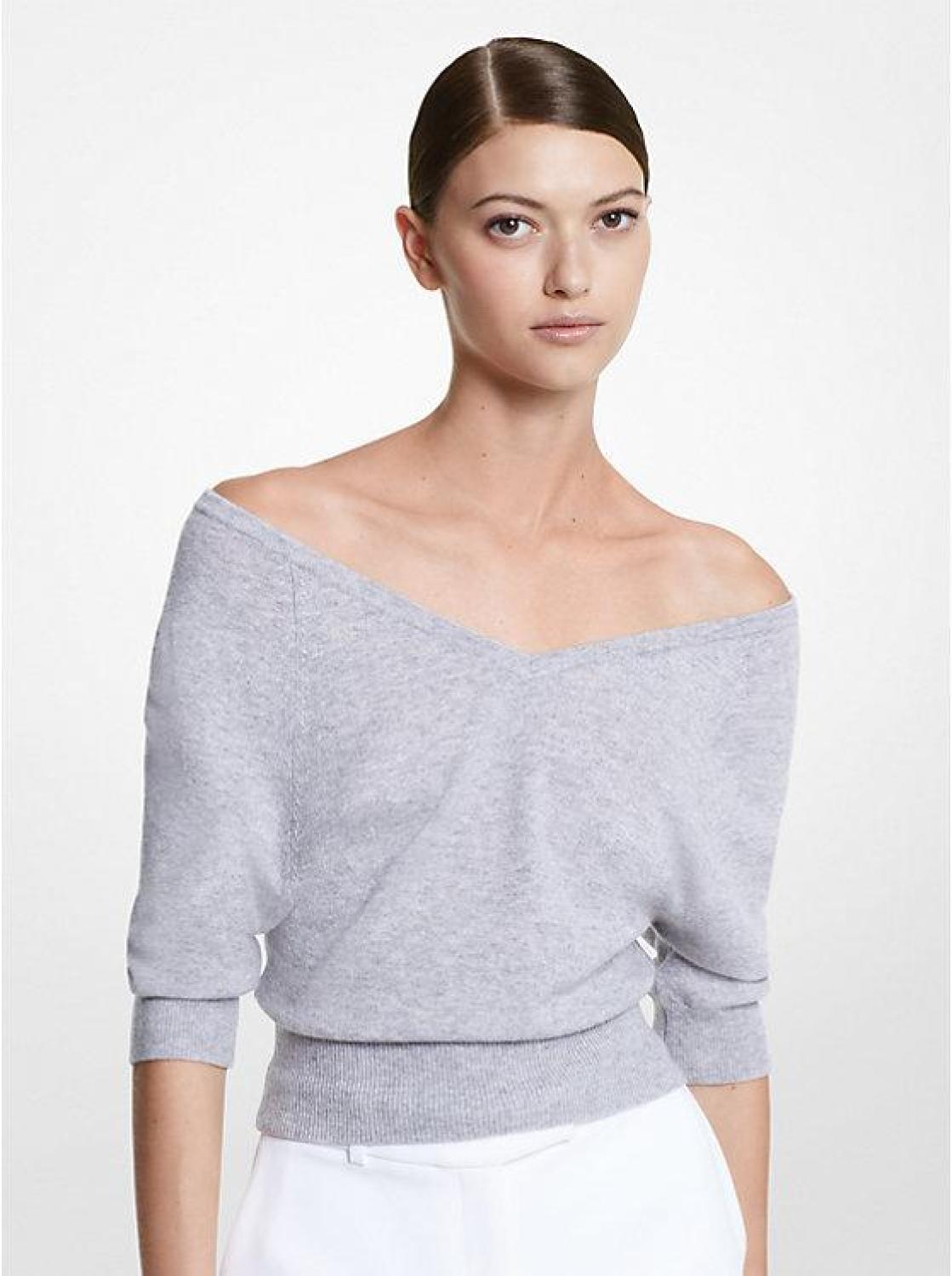 Cashmere Off-The-Shoulder Sweater