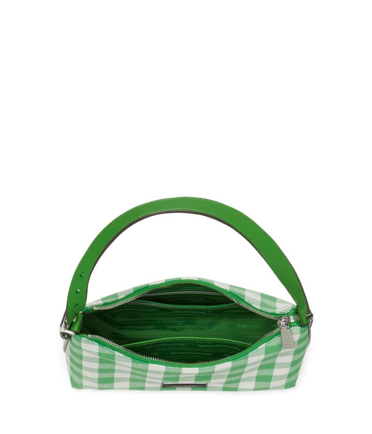 Sam Icon Gingham Printed Fabric Small Shoulder Bag