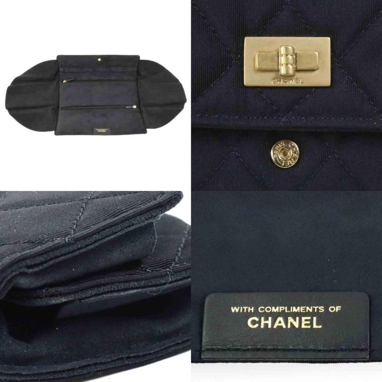 Chanel 2.55  Synthetic Clutch Bag (Pre-Owned)