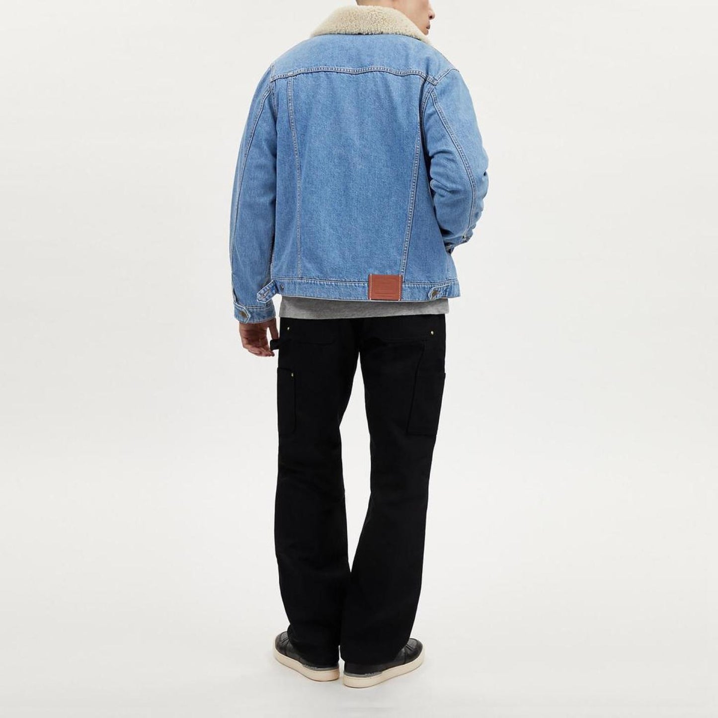 Coach Outlet Denim Jacket With Sherpa Lining