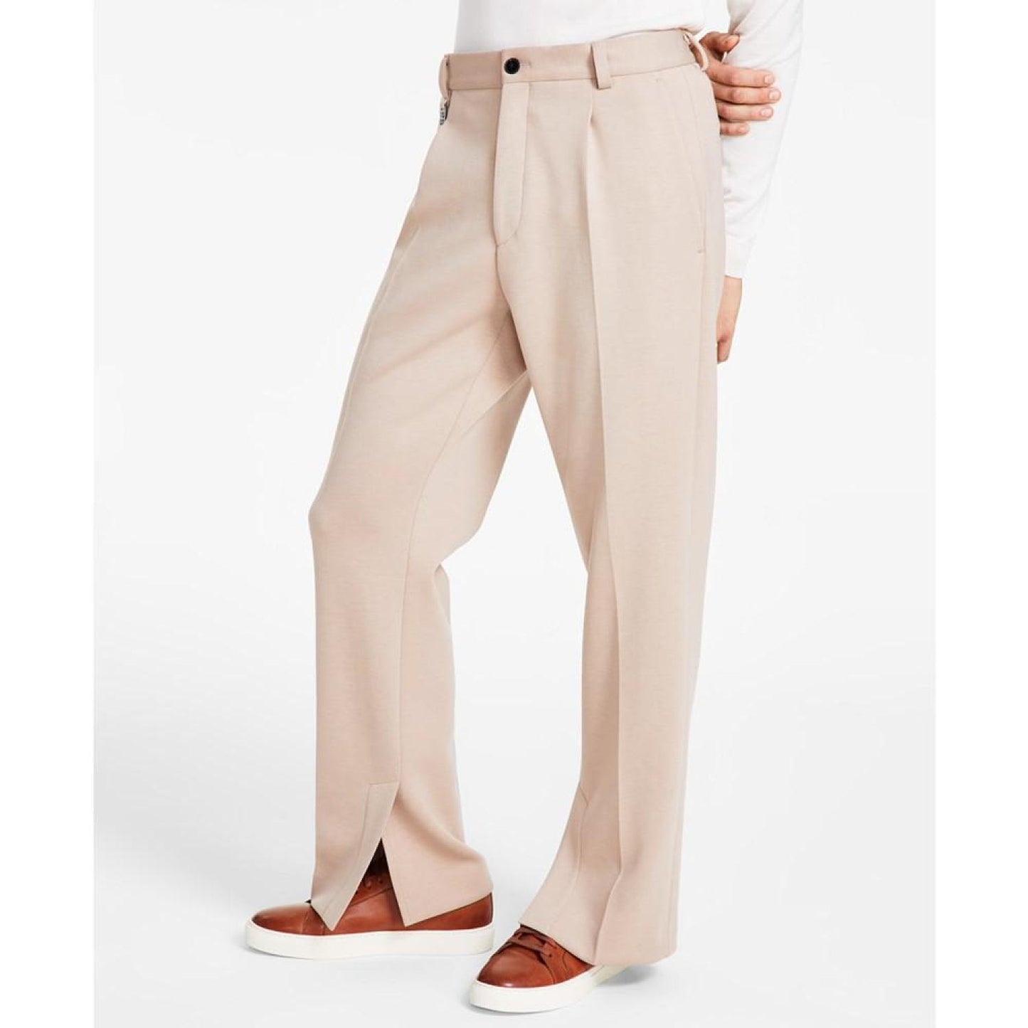 Men's Relaxed-Fit Suit Pants