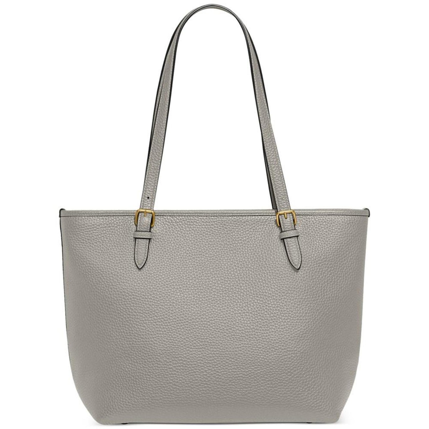 Polished Pebble Leather Taylor Tote with C Dangle Charm