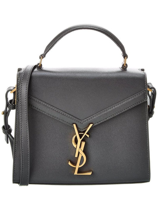 Saint Laurent Cassandra Mini Leather Shoulder Bag