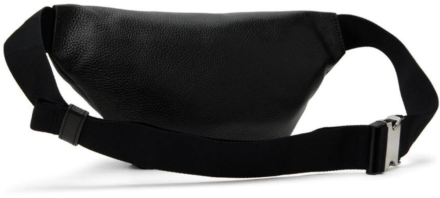 Black 'The Leather Belt Bag' Pouch