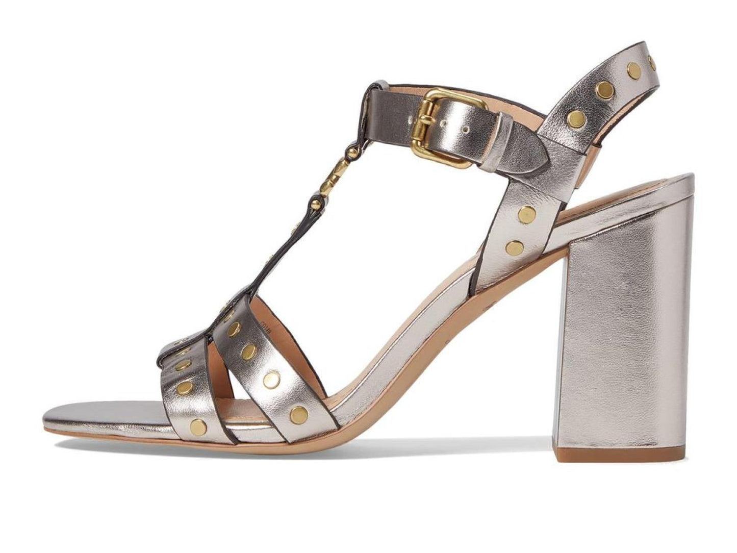 Margaret Metallic Leather Sandal