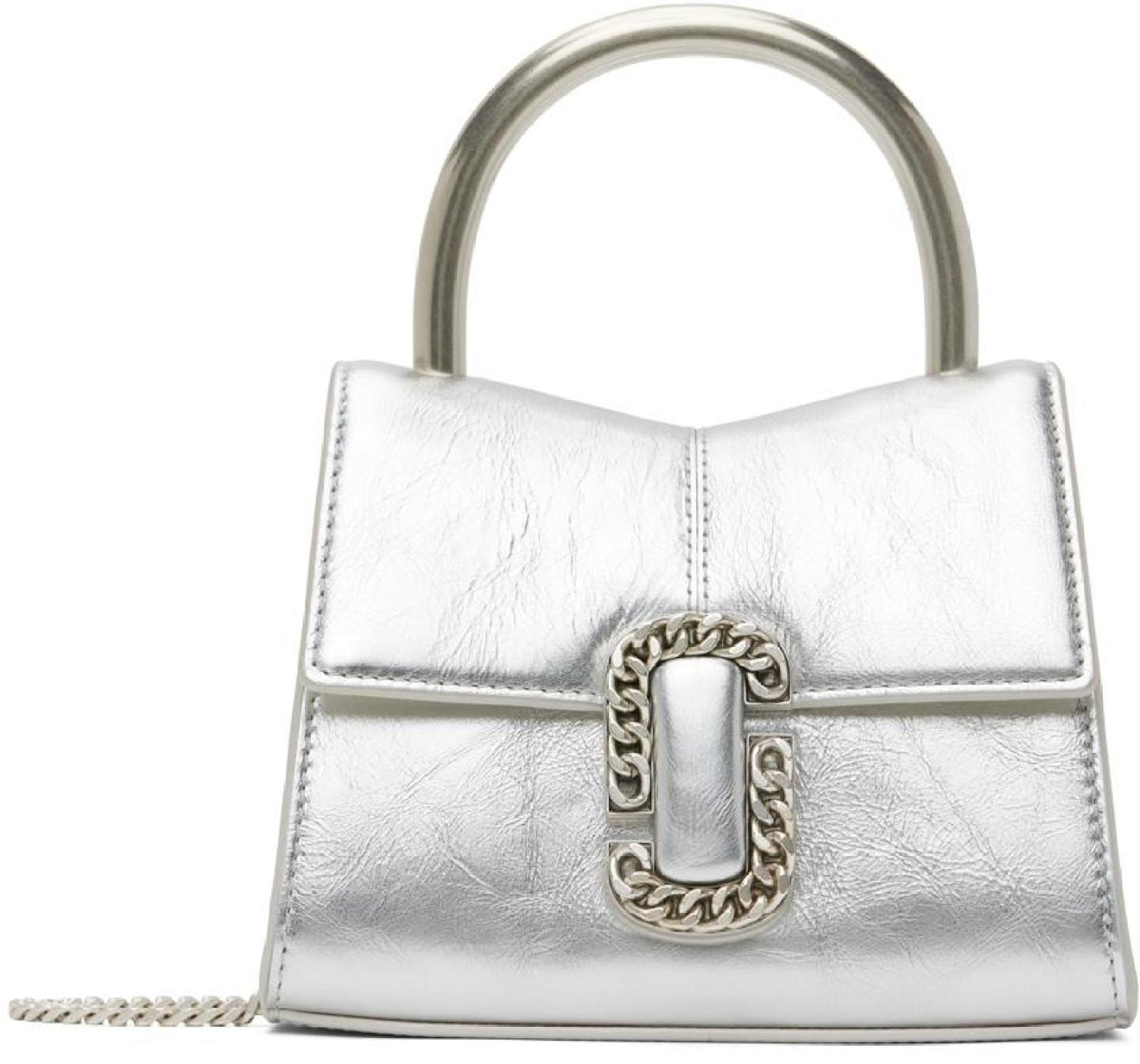 Silver 'The St. Marc Mini' Top Handle Bag