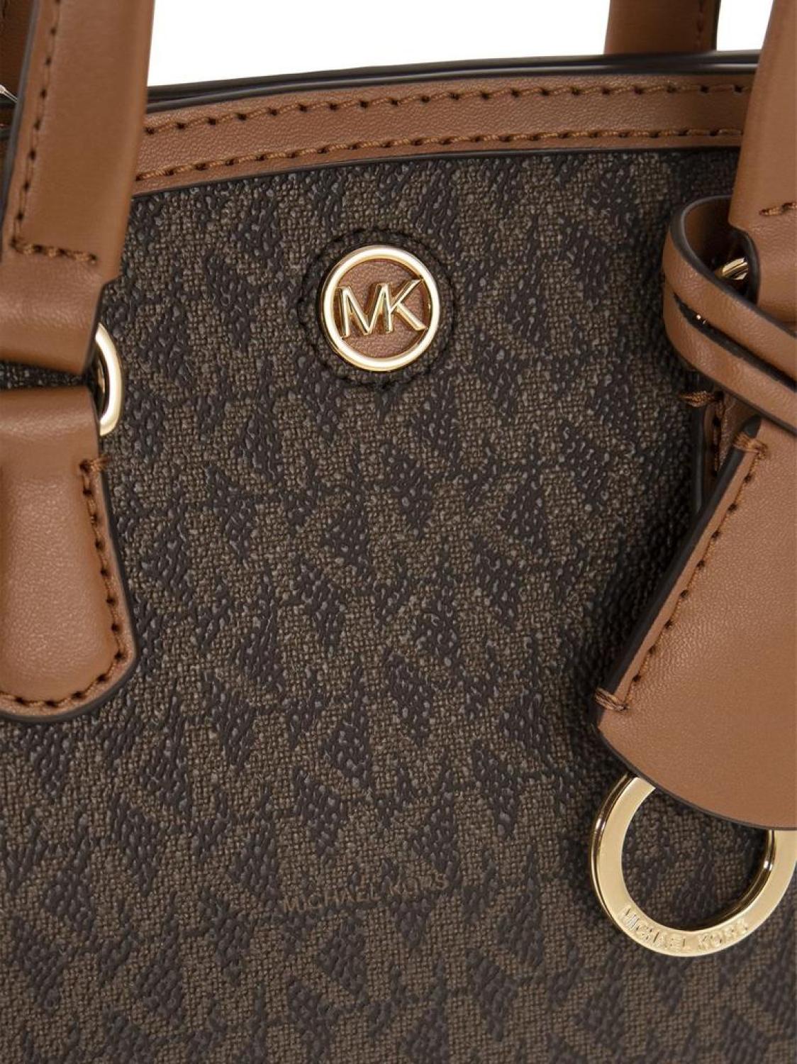 Michael Kors Logo Plaque Chain-Linked Tote Bag