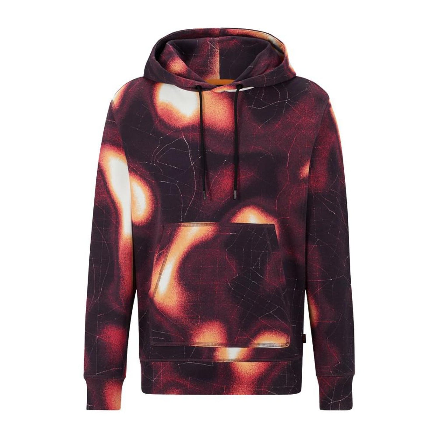 Men's Cotton-Terry Hoodie with Heat-Map Print