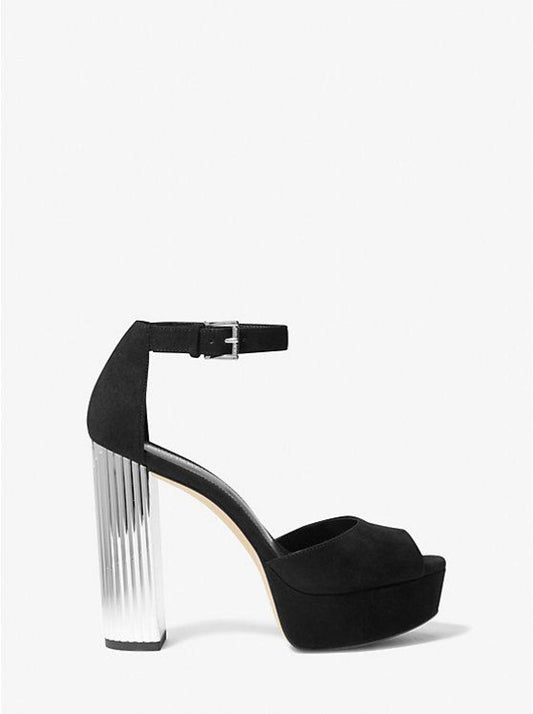 Porter Suede Platform Peep-Toe Pump