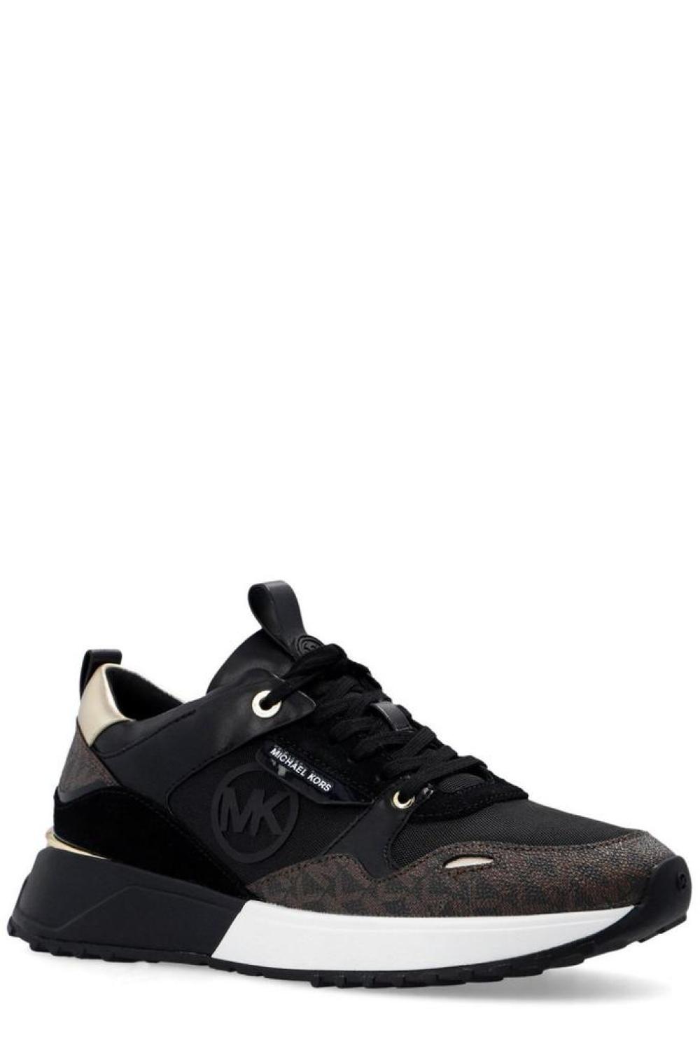 Michael Kors Theo Monogram-Printed Lace-Up Sneakers