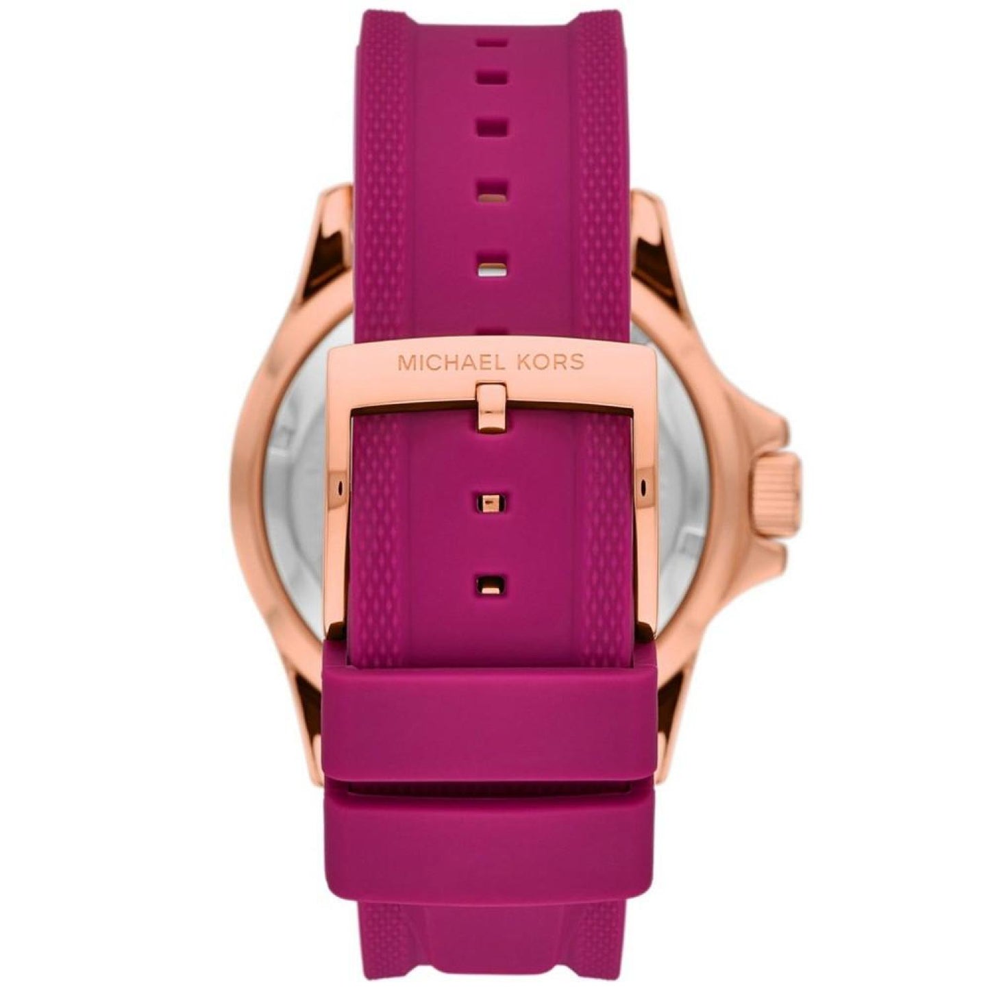 Women's Everest Three-Hand Fuchsia Silicone Watch 42mm