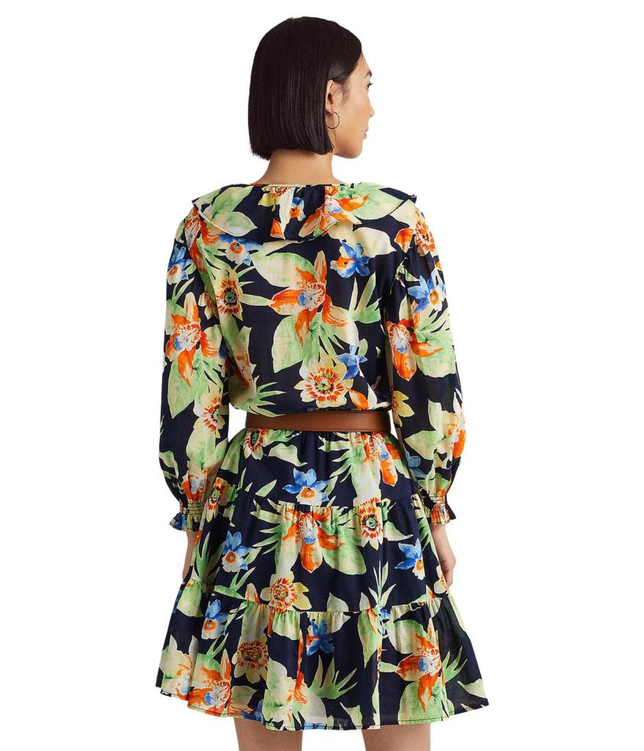 Floral Cotton Voile Dress