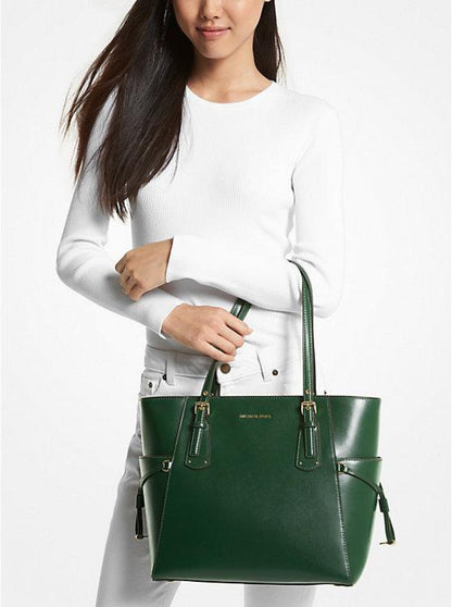 Voyager Small Leather Tote Bag