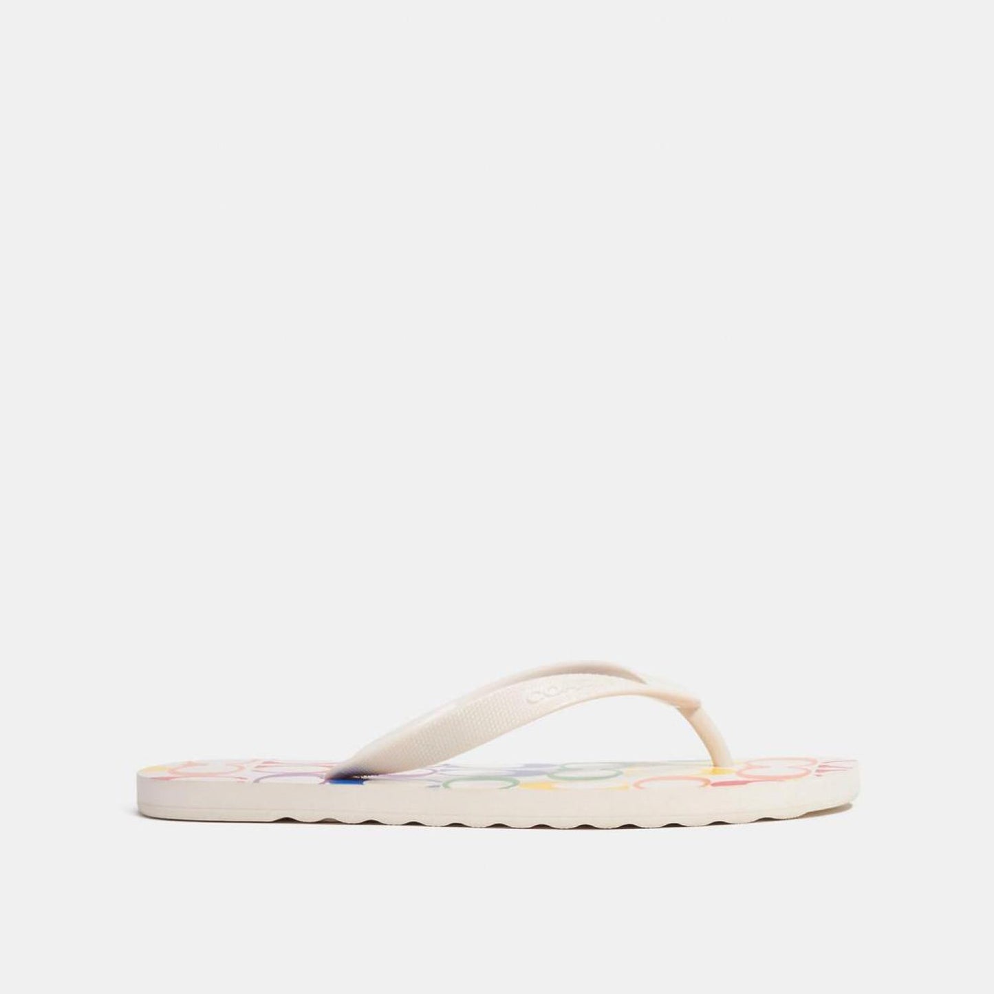 Coach Outlet Zak Flip Flop In Rainbow Signature