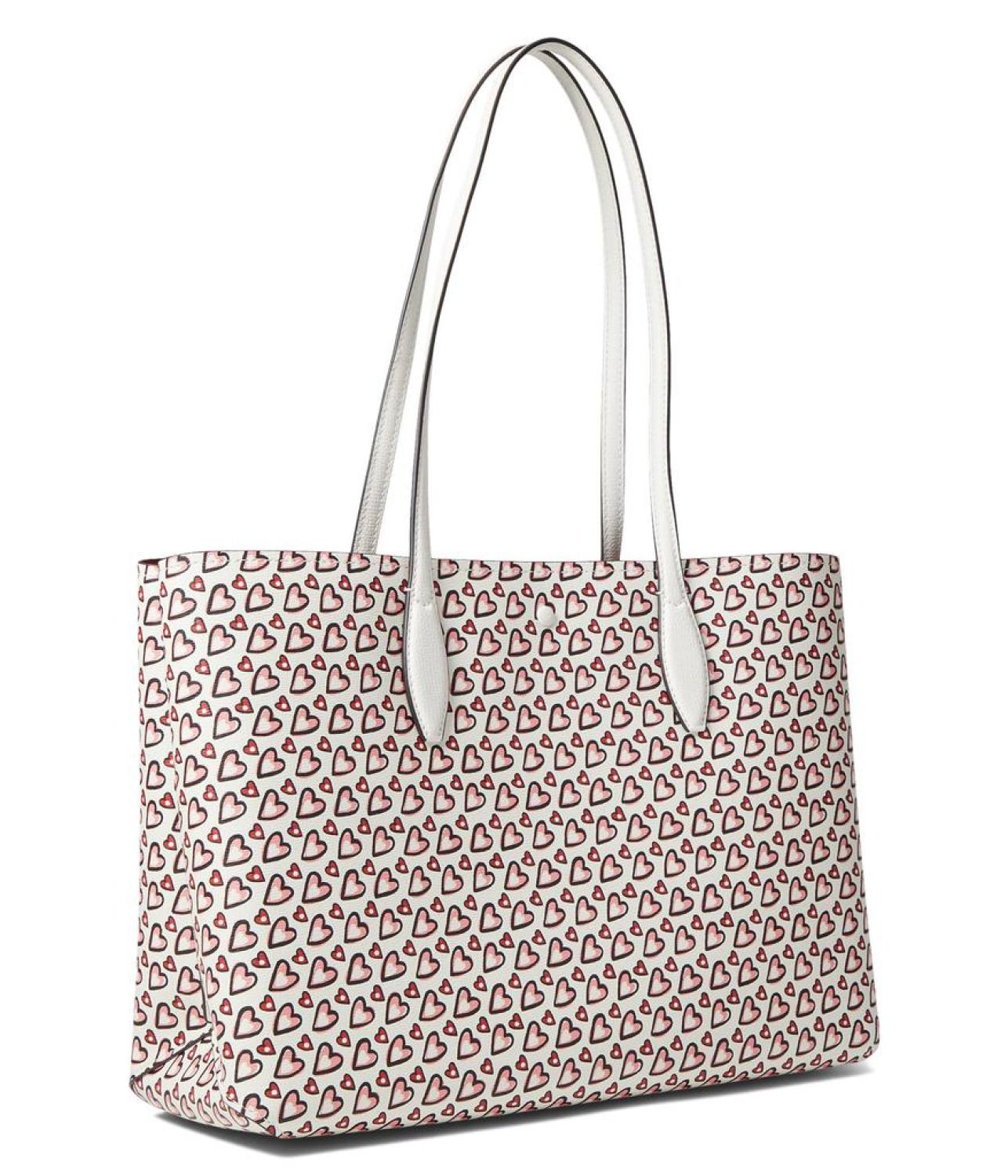 All Day Heart Printed Large Tote