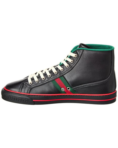 Gucci Tennis 1977 Leather High-Top Sneaker