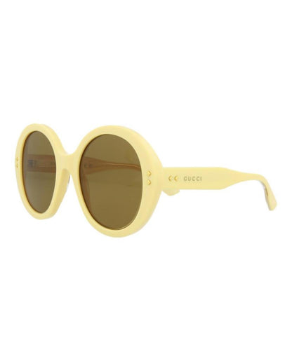 Round-Acetate Frame Sunglasses