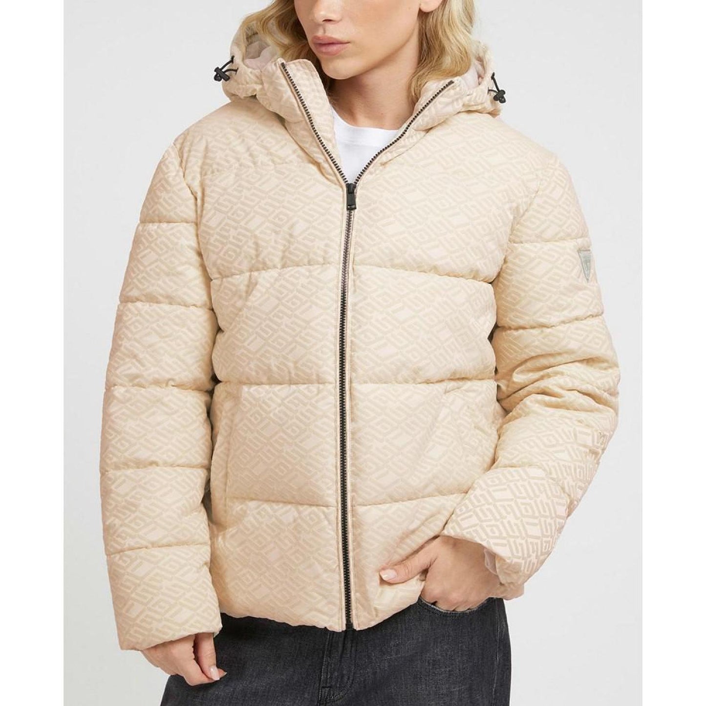 Men's Allover Logo Puffer Jacket