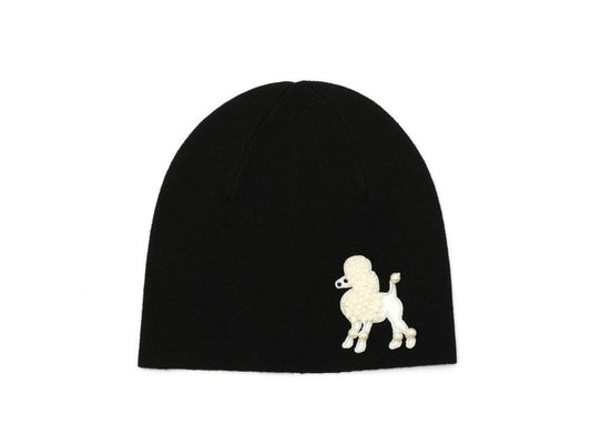 Poodle Embellished Beanie