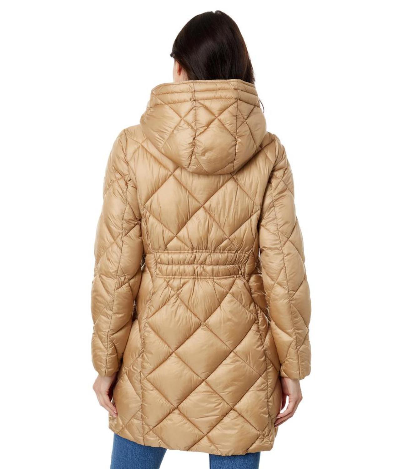 Hooded Long Quilt Puffer M426079C68