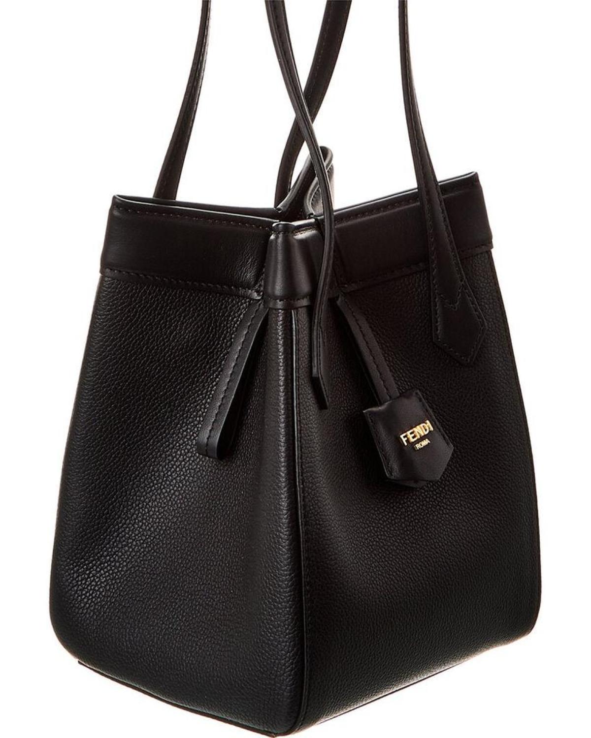 Fendi black online tote