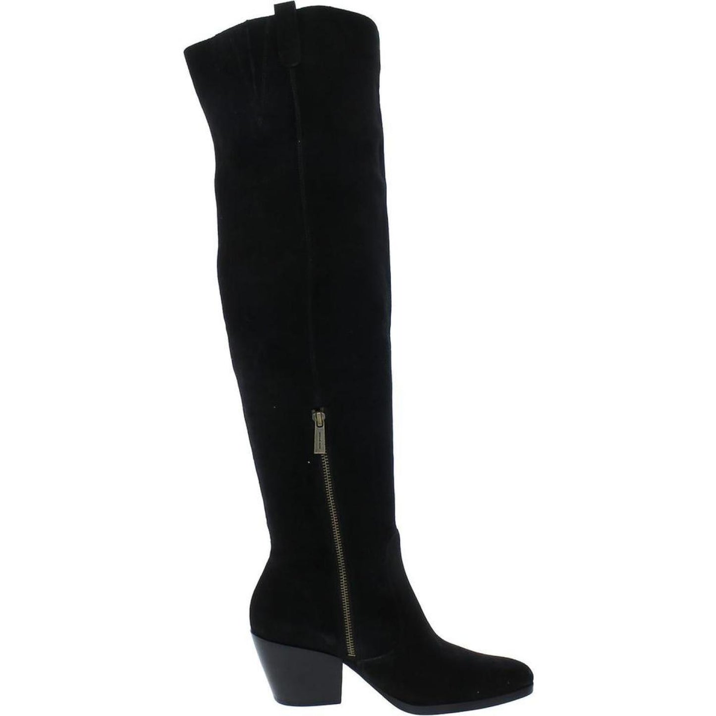 Womens Leather Round Toe Over-The-Knee Boots