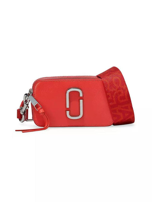 The Snapshot Bicolor Leather Crossbody Bag