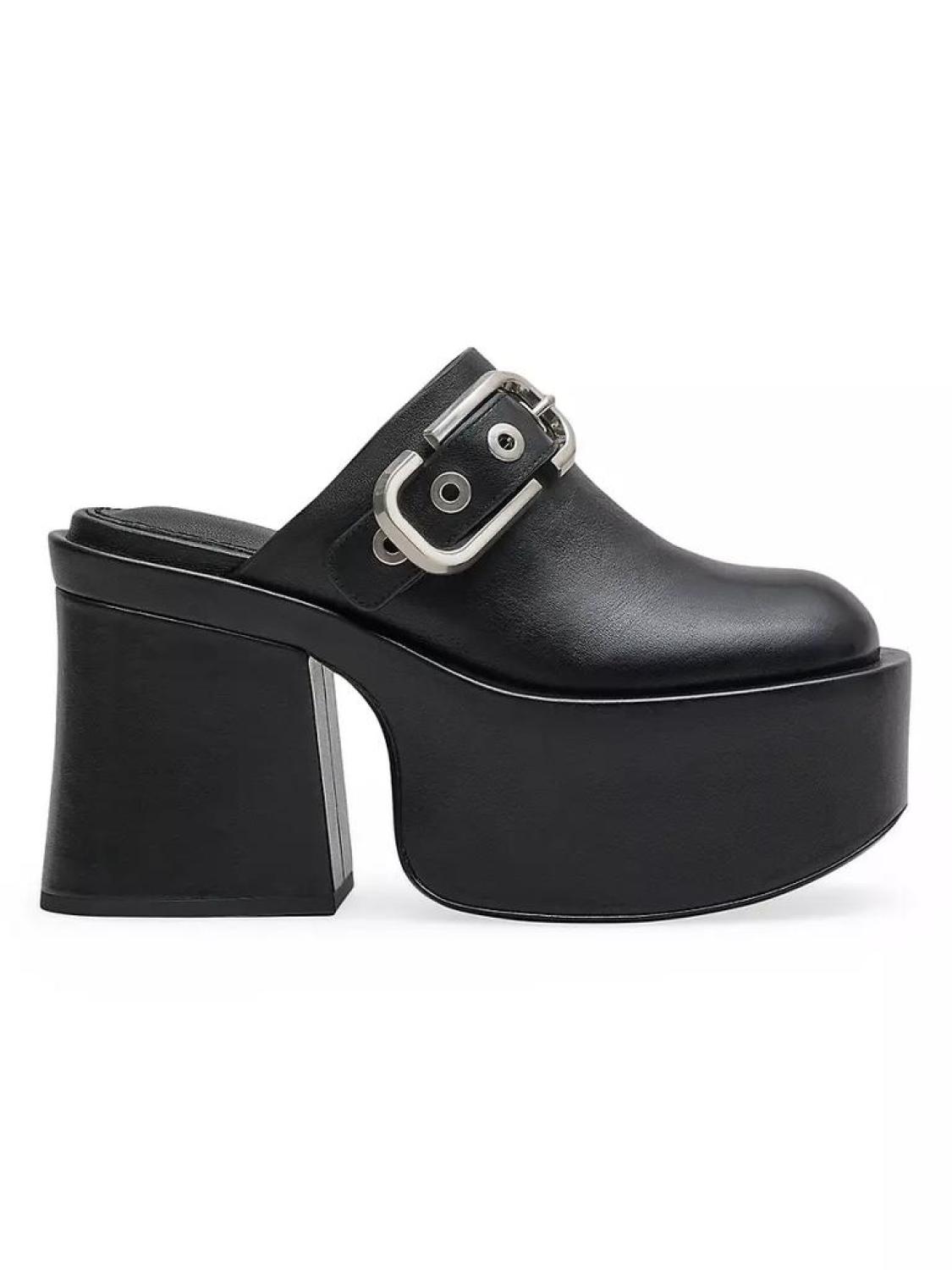 The J Marc 95MM Platform Leather Clogs