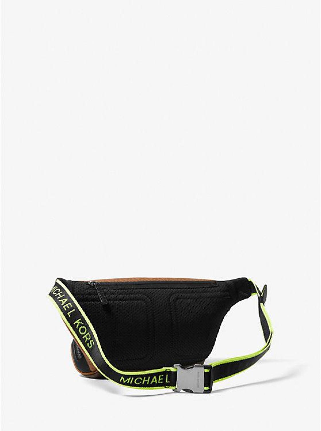 Cooper Embroidered Two-Tone Logo and Leather Belt Bag