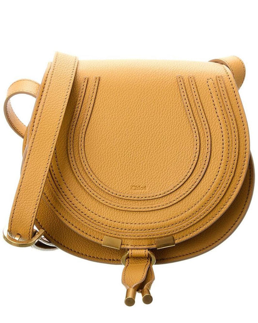 Chloé Marcie Small Leather Saddle Bag