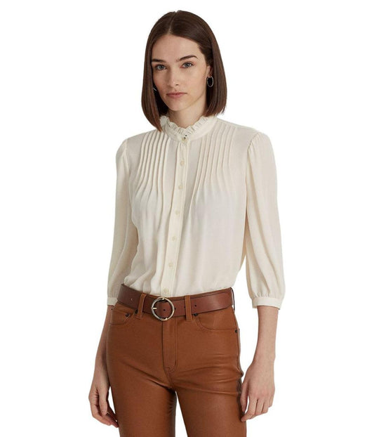 Pleated Georgette Blouse